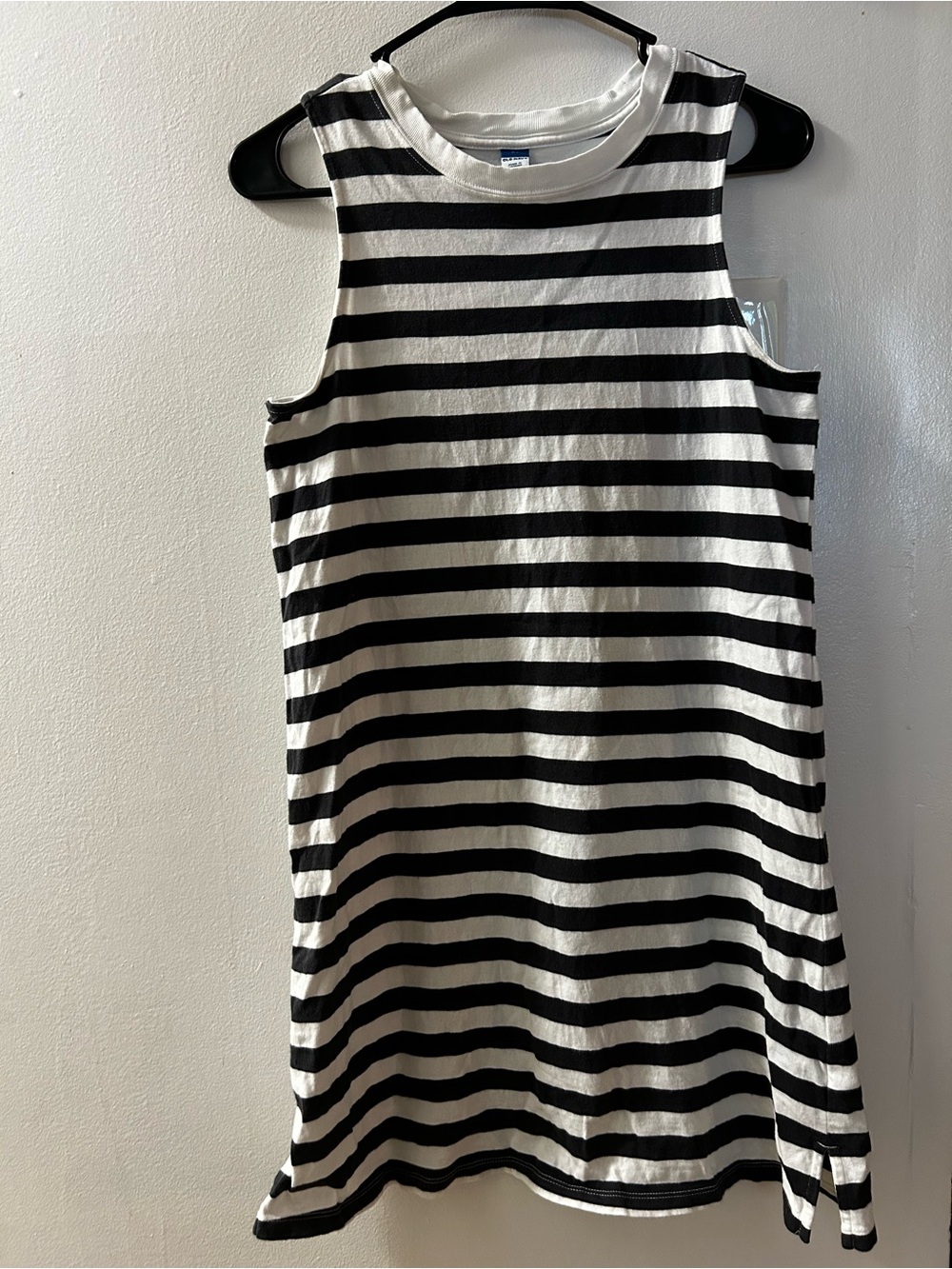 Vintage Sleeveless Mini T-Shirt Dress